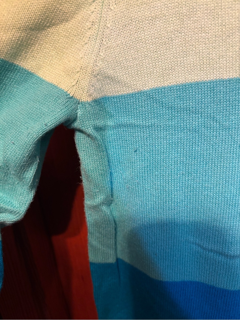 Gap Women’s Colorblock Crewneck Sweater - Multi Blue - Picture 2 of 5